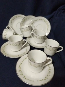 Tasse Sheffield Elegance Fine China 6er Set (6) Demitasse Tassen und Untertassen - Bild 1 von 5