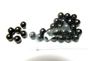 30 Pieces ~ 6mm GUNMETAL BALLS ~ BEADS ~ JEWELRY ~ LOT - Picture 1 of 1
