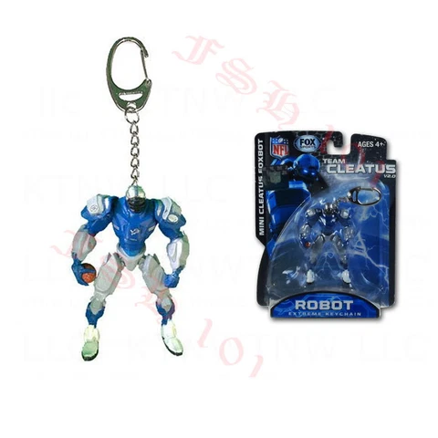 New NFL Detroit Lions FOX Action Figure V2.0 Key Chain Keychain Keyring Cover