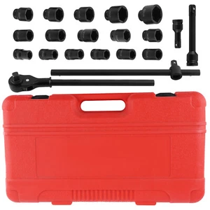 21-teilig 3/4 Zoll 19-50 mm Antrieb Steckschlüsselsatz Garage Reparatur Ratschen UK - Bild 1 von 12