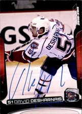 David Desharnais Signed 10/11 Hamilton Bulldogs Team Set Card Montreal Canadiens