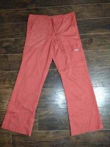 Grey’s Anatomy by Barco Scrub Pants Size S Small Orange Drawstring  - Picture 1 of 5