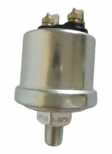 Oil Pressure Sending Unit 0-80 psi 10-180ohm w/16psi Low Alarm Switch 1/8”-27NPT - Picture 1 of 6