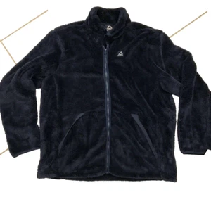 Reebok Outerwear Navy Faux Fur Sherpa Full Zip Jacket OMRB539MX Men's Sz 2XL NEW - Picture 1 of 7