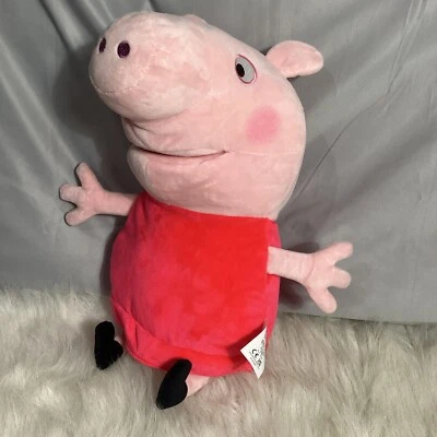 Peppa Pig Play & Say Orange Hand Puppet 18” Peppa Pig Pink EUC 59 - Image 1 of 4