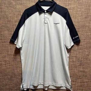 Columbia Golf Polo Herren XL hellblau und navy Kurzarm Performance Fehler - Bild 1 von 9