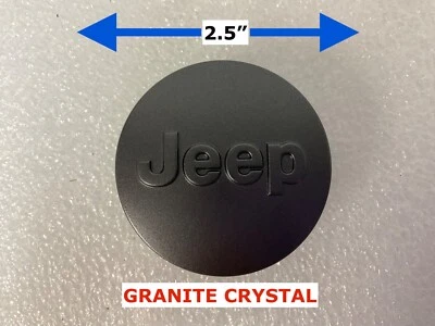 2007-2021 Jeep Grand Cherokee Compass Wrangler wheel center cap GRANITE CRYSTAL - Image 1 of 4