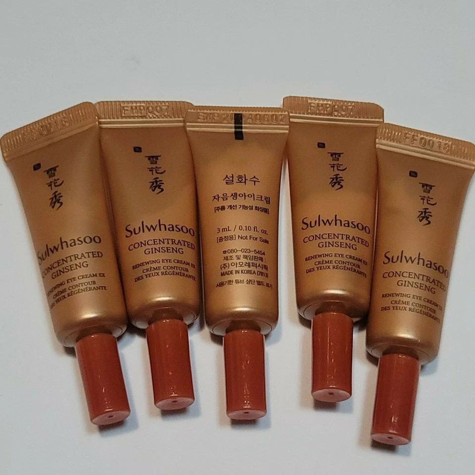 Crema de ojos renovadora de ginseng concentrado Sulwhasoo EX 3 ml x 5 un. Foto 1 de 3