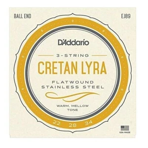 D'Addario EJ89 Flat Wound Cretan Lyra Strings One Set Flatwound Stainless Steel - Picture 1 of 1