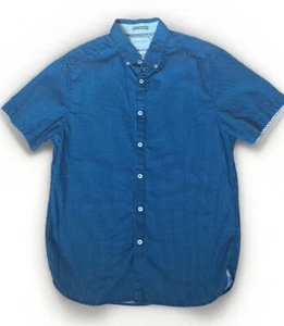 Denim & Flower Ricky Singh Herren Gr. M Button Down Kurzarm Hemd Slim Fit - Bild 1 von 3