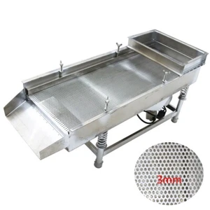 Single Layer Linear Vibrating Screen Electric Sifter 110V 3mm Screen JG30-75 - Picture 1 of 24