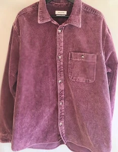 Urban Outfitters Herren Large Langarm Knopfleiste Cordhemd lila - Bild 1 von 11