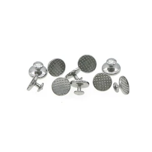 100Pcs Dental Orthodontic Metal Lingual Button Bondable Round Base Mesh - Picture 1 of 4