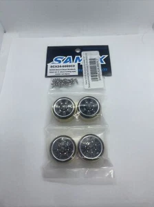 Samix SCX24-6669SC2 - Aluminum & Brass 1.0" Beadlock Wheel w/Hubs (black) (4) - Picture 1 of 3