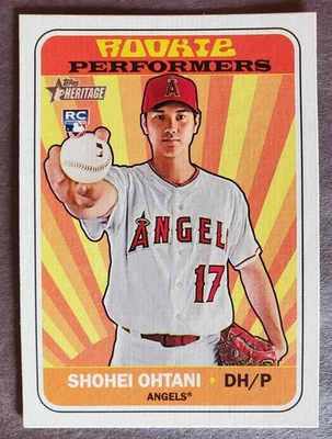 2018 Topps Heritage Rookie Performers - Shohei Ohtani #RP-SO (RC) MINT-GEM - Image 1 of 2