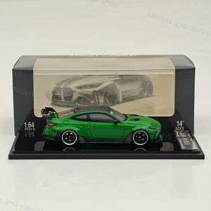 SW 1:64 BMW M4 G82 Green Sports Model Diecast Models Car Limited Collection - Picture 1 of 9