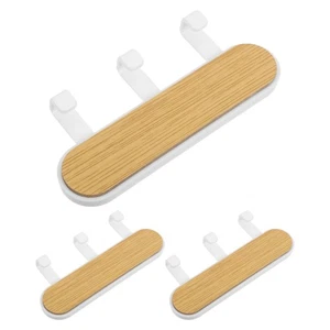  6 Pezzi Ganci Appendiabiti in Legno Bagno Appendiabiti Industriale da Parete Ganci - Foto 1 di 12