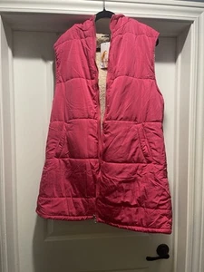 NWT PRETTYGARDEN Women’s Vest Reversible Sleeveless Fleece Long Sherpa Size XL - Picture 1 of 4