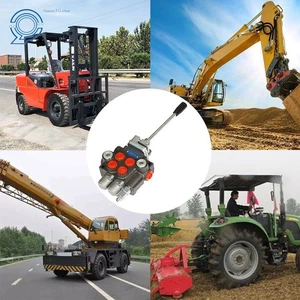2 Spool 11GPM Hydraulic Control Valve Double Acting Tractor Loader W/Joystick - Picture 1 of 10