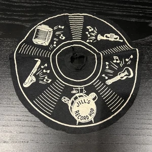 Vintage Vogue Tagged JILL fashion Doll black felt record skirt - Picture 1 of 6