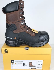 Carhartt CMC1259 10" Waterproof Insulated PAC Work Boots – Men’s Size 9M/W - Foto 1 di 16