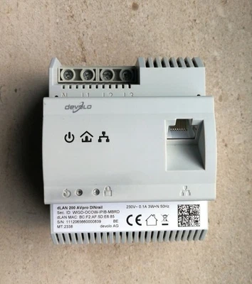 devolo dLAN 200 AVpro DINrail Powerline Bridge Phasenkoppler MT 2338 - Defekt - Bild 1 von 3