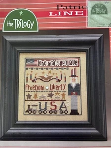 The Trilogy- Patriotic Line Up Chart & Sterling Silver Charm - Picture 1 of 2
