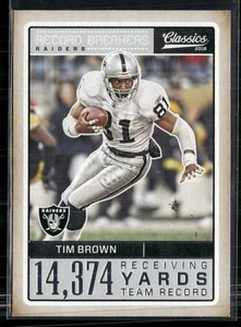 2016 Panini Classics #9 Tim Brown Record Breakers - Picture 1 of 2