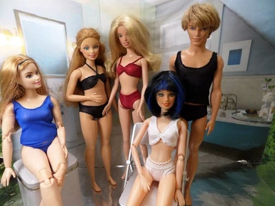 PETRAS SELBST ENTWORFENE & GENÄHTE KLEIDUNG 💙 Wäsche Hend Hoschen BH`s 💙 KLEIDUNG für Mode Puppen: NORMAL,CURVY, MANN