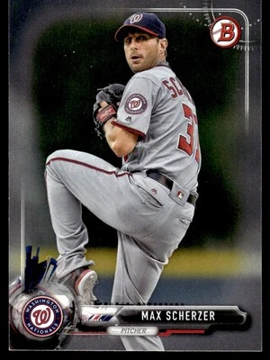 2017 Bowman Max Scherzer* Washington Nationals #43 - Image 1 of 2