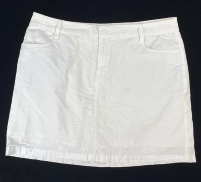 Pantalón corto para mujer St John's Bay blanco, bolsillos delanteros talla 12 nuevo sin etiquetas Foto 1 de 4