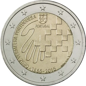 2 Euro Portugal 2015 * 150th Anniversary - Portuguese Red Cross * Unc - Picture 1 of 2