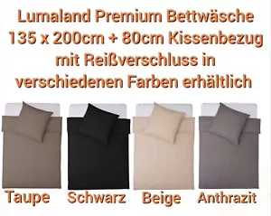 Premium Bettwäsche 135 x 200cm + 80cm Kissenbezug - Bild 1 von 19