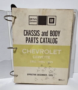 GM Chevrolet Corvette 1953-1979 Chassis And Body Parts Catalog December 1978 - Picture 1 of 5