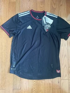 adidas DC United 2022-23 Authentic Home Jersey Black H47822 Mens Sz L - Picture 1 of 5