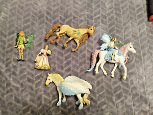 Schleich Lot Of Fairy princess horses pegasus unicorn 1 safari fairy 