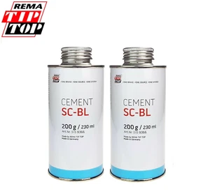 2 x REMA TIP TOP Cemento Vulcanizador Especial Azul SC-BL - 200 g Lata Sin Cemento - Imagen 1 de 1