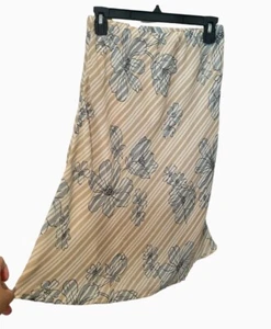Vintage Kathie Lee Womens 8 Skirt Floral Boho Cottagecore Elastic Waist READ - Picture 1 of 7