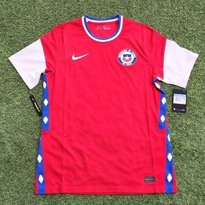 Nike Chile Home Men's 20-21 Soccer  Jersey Red-White - Image 1 of 4