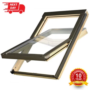 Optilight Roof Window 78 x 98cm Centre Pivot Skylight, Flashing Tile or Slate - Picture 1 of 14