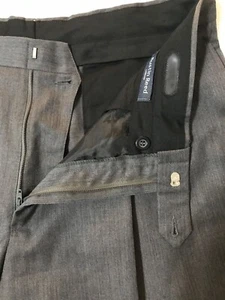 Austin Reed 34 x 30 Super 100's Wool Pleated Cuffed Pants - Picture 1 of 4