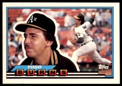 1989 Topps Big Todd Burns 2086 Oakland Athletics #10 - Image 1 of 2