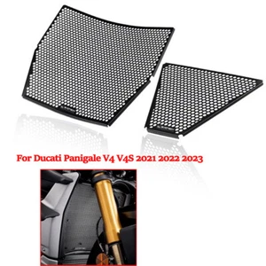 Radiator Guard Grill & Oil Cooler Protector For Ducati Panigale V4 V4S 2021- - Picture 1 of 9
