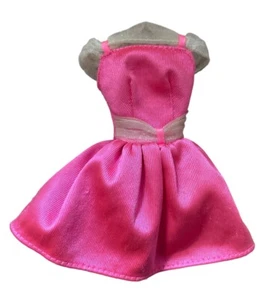 Barbie Moda Muñeca Rosa Satén Transparente Tul Fiesta Vestido Etiquetado Años 90 Muñeca Ropa - Imagen 1 de 11