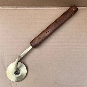 VINTAGE BRASS BOOKBINDERS NARROW DOUBLE LINE ROLL BOOKBINDING TOOLING TOOL BOOK - Picture 1 of 10