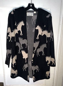 Anthropologie Field Flower Dressur Sedona Pullover Mantel Pferde Gr. XSP d429 - Bild 1 von 13