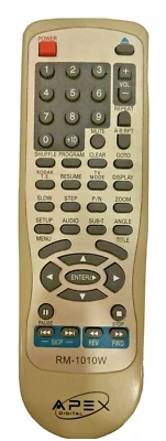 Mando a distancia original APEX RM-1010W AD-1010W AD-1110 AD-1110W Foto 1 de 3