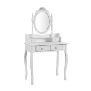 Casablanca Dressing Table 2 Drawers and Mirror Vanity Makeup Desk Home Furniture - Picture 1 of 2