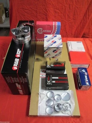 Kit MOTOR con pistones + distribución de engranajes + anillos + juntas Willys Jeep 134 cabezal F 1950-72 Foto 1 de 4