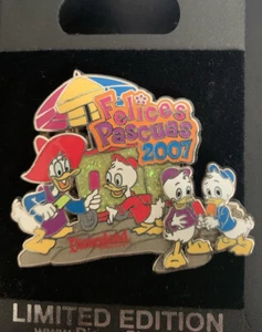 Felices Pascuas 2007 - Donald Duck and Nephews Happy Easter Disney Pin - Picture 1 of 1